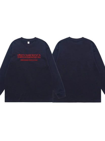 Men's Letter Long Sleeve T-Shirt