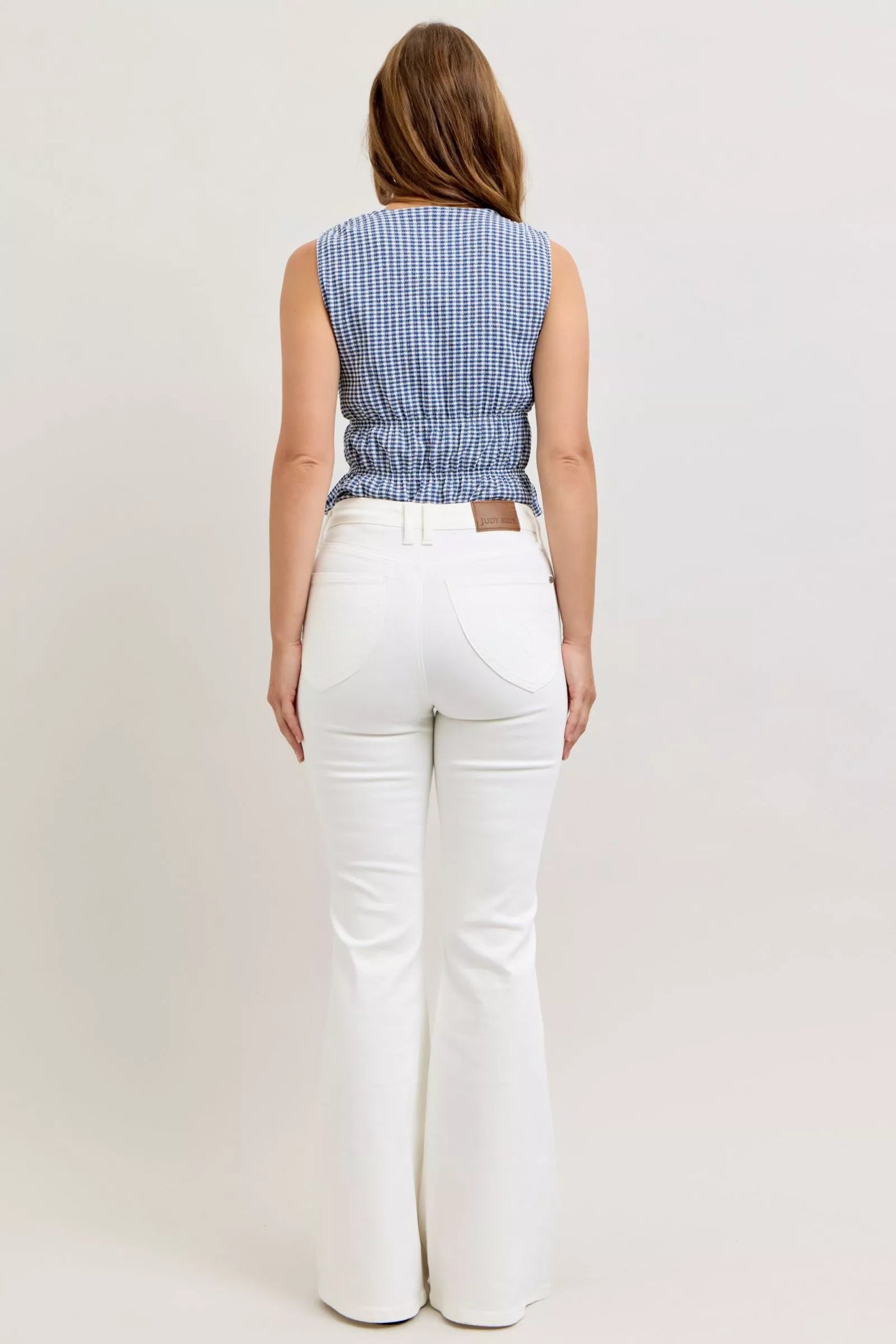 High-Waisted Tummy Control Flare Jeans
