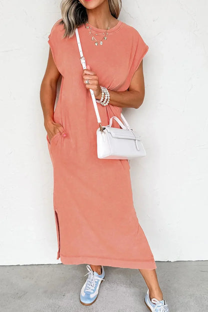 Side Split T Shirt Dress