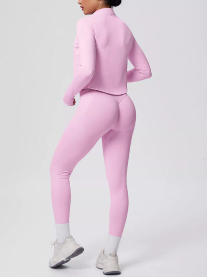 Tank, Zip-Up Jacket & Leggings Set