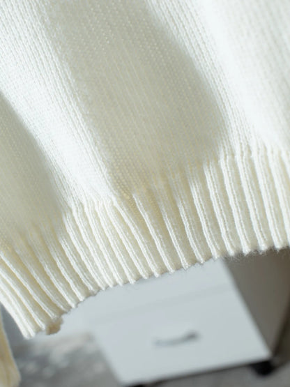 Ribbed Knit Boat Neck Sweater