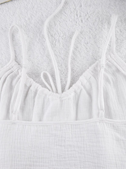 Tie Front Cami and Shorts Lounge Set