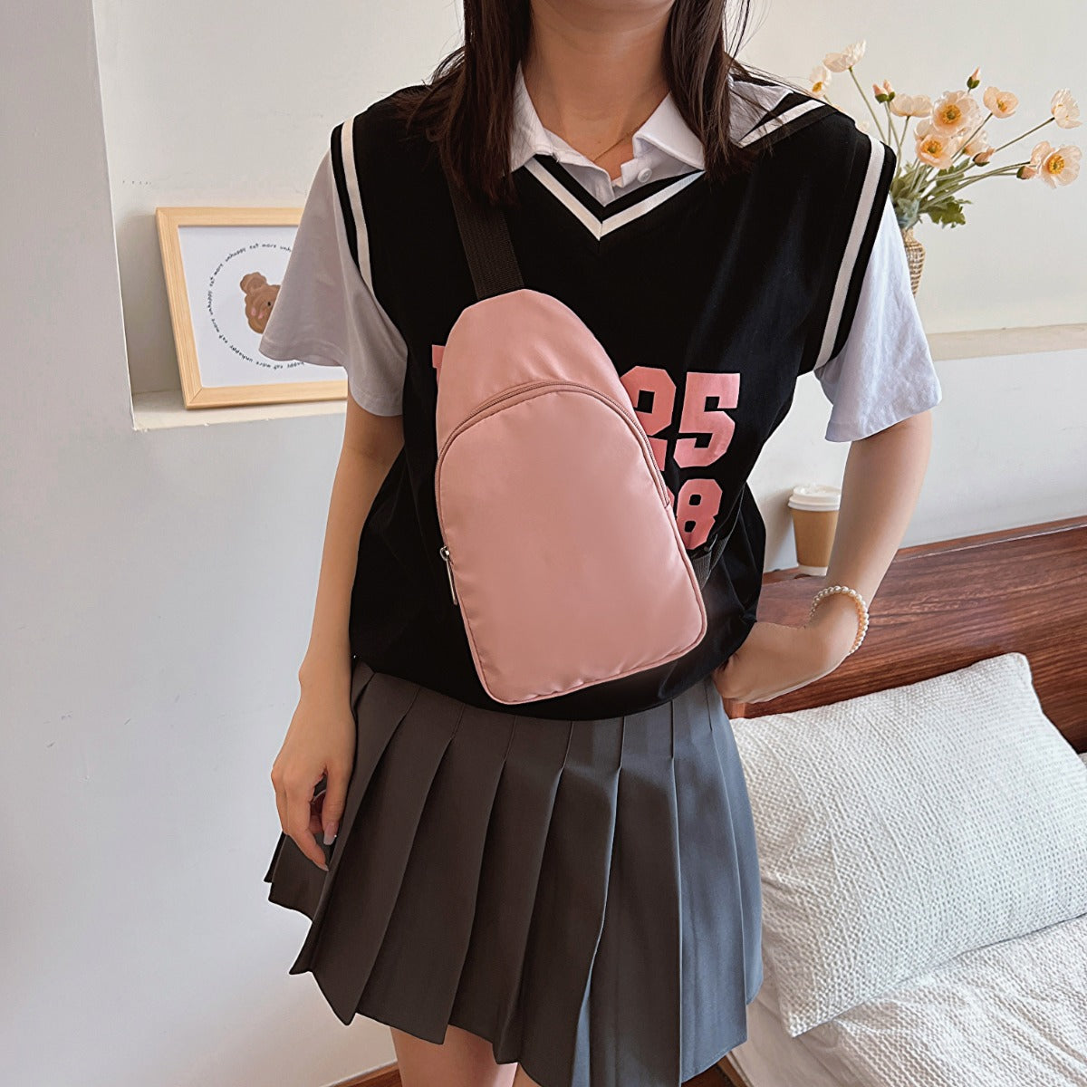 Cloth Backpack Bag and Sling Bag