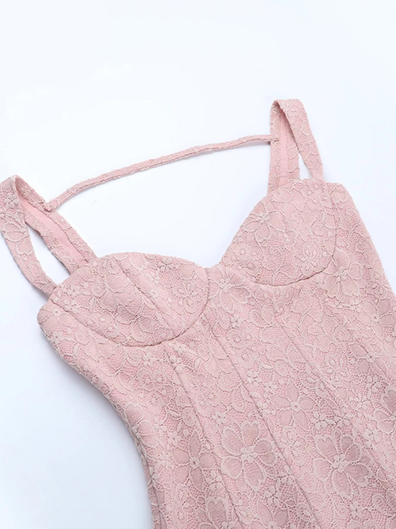 Sweetheart Neck Wide Strap Mini Dress