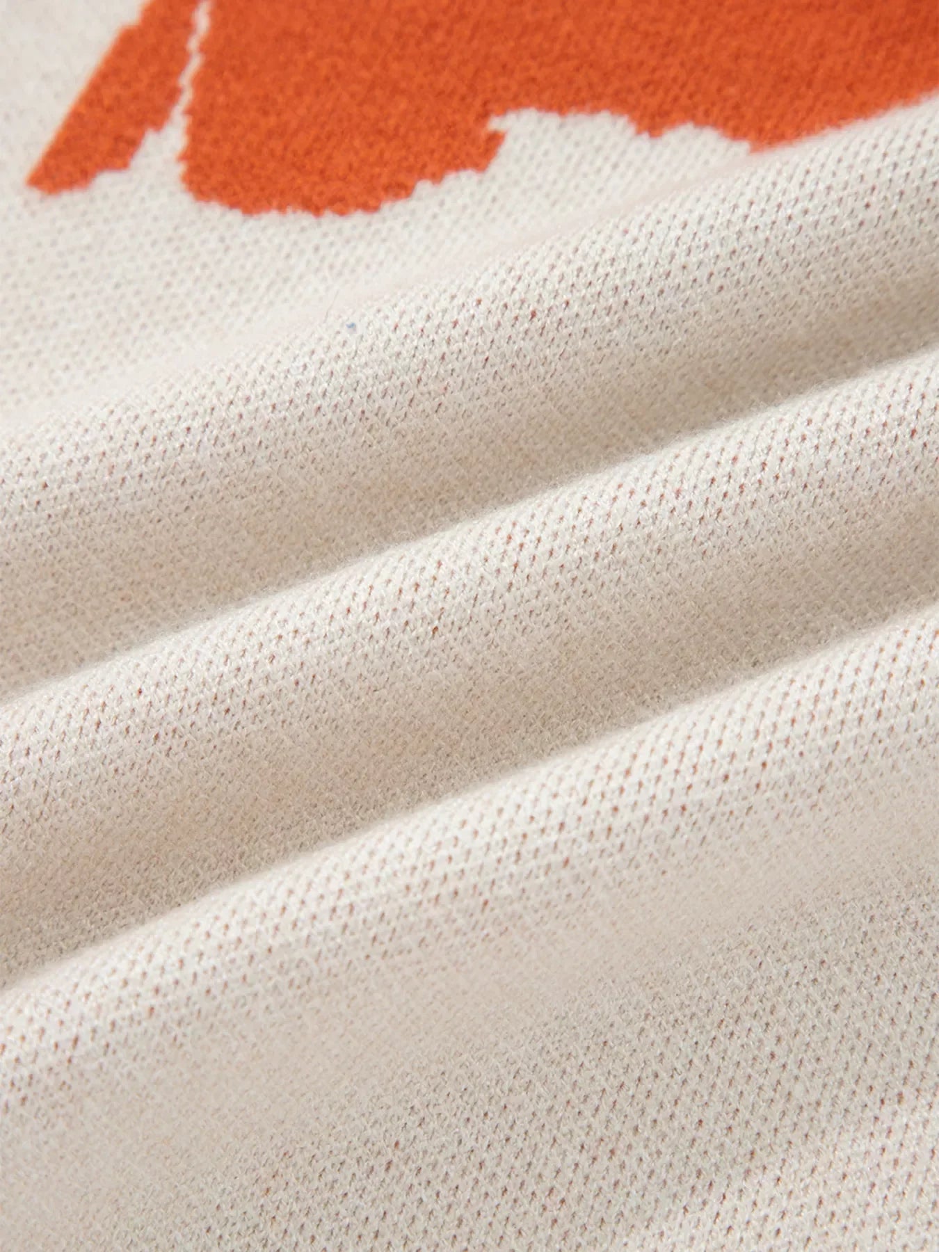 Flower Pattern Wide Sleeve Baggy Sweater