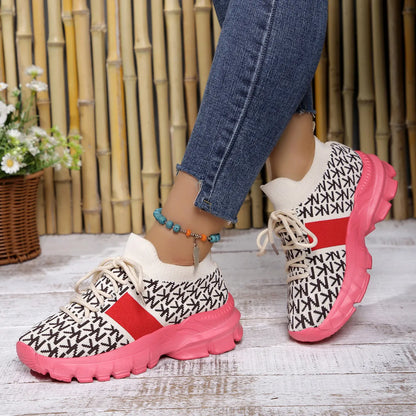 Platform Sneakers Round Toe