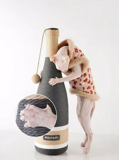 Champagne Bottle Style Cat Scratching Posts