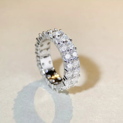 925 Sterling Silver Moissanite Ring