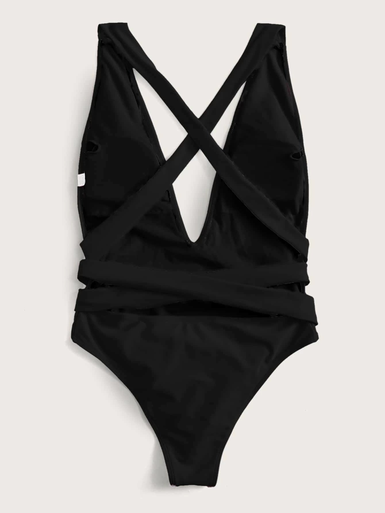 V Tied One-Piece Swimsuit