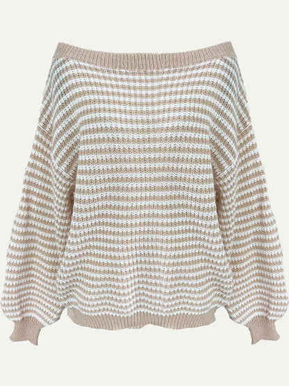 Plus size boat neck sweater, view 24