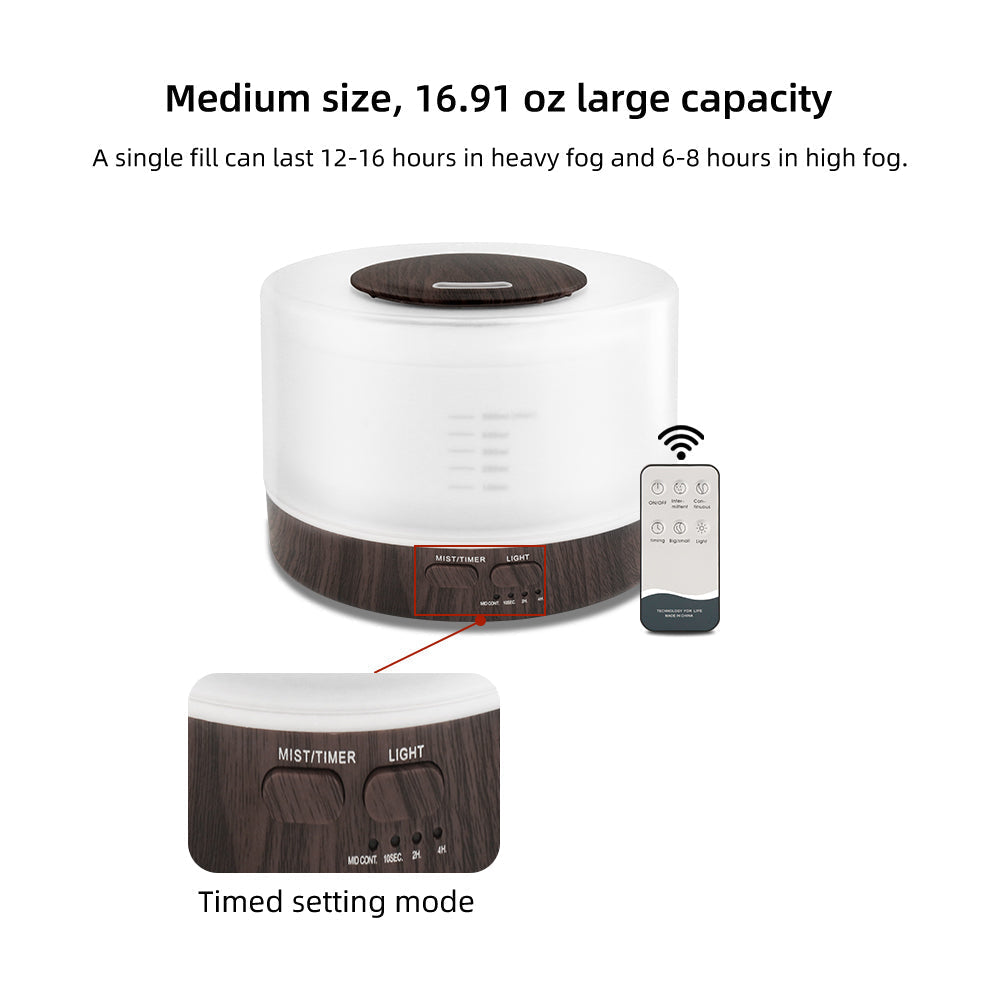 500ml Large Essential Oil Diffuser with Humidifier