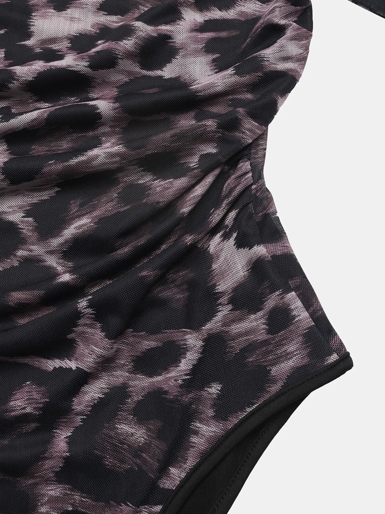 Leopard Print One Shoulder Bodysuit