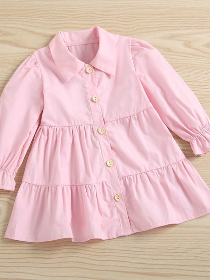 Children's Button Front Dress and Vest Set