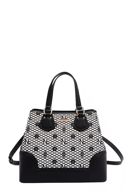 Monogram Pattern Handbag