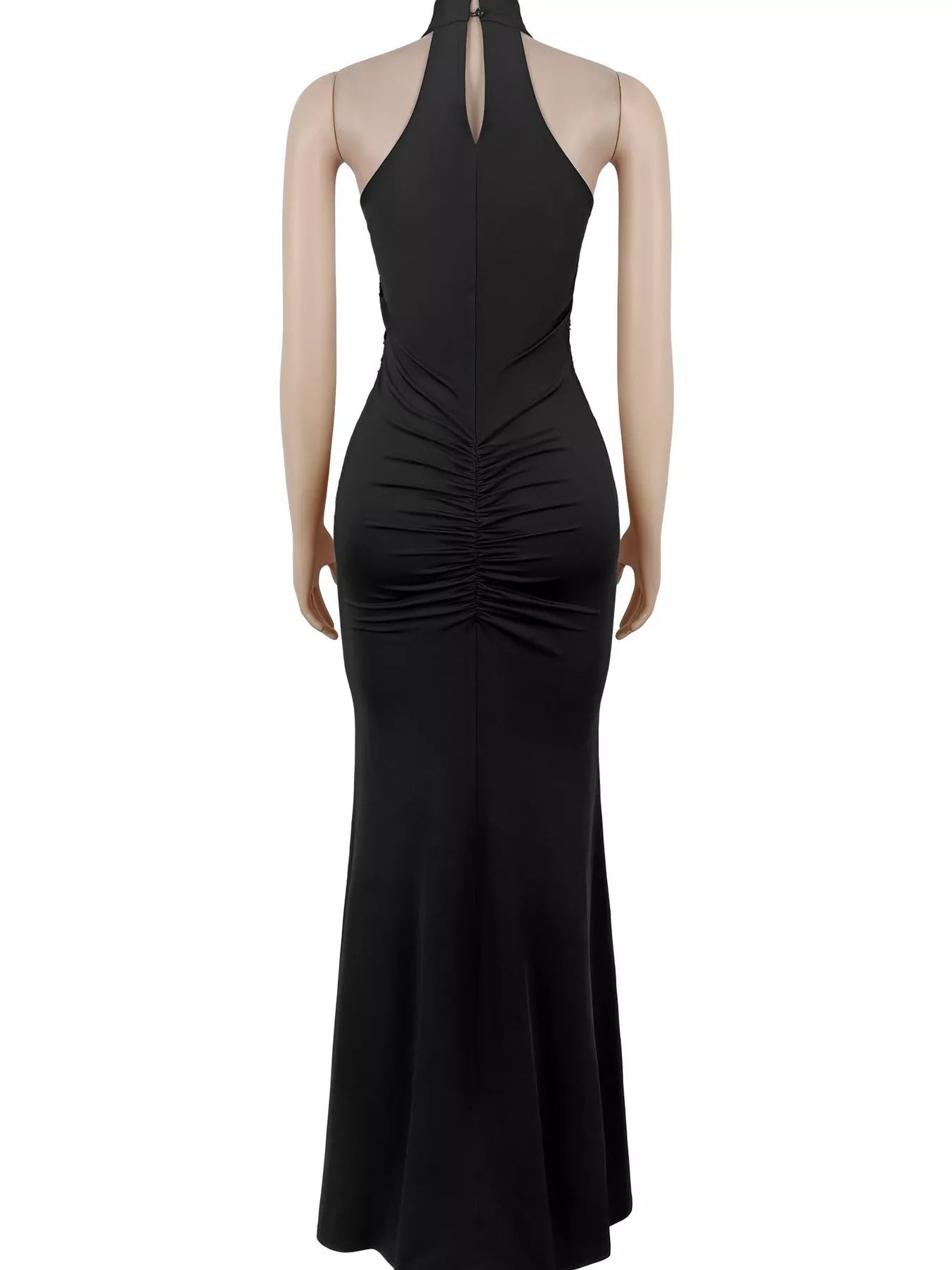 Sequin High Slit Sleeveless Maxi Dress