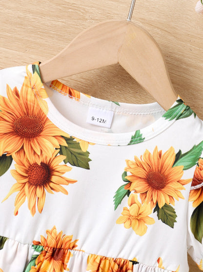 Children's Sunflower Shorts Set