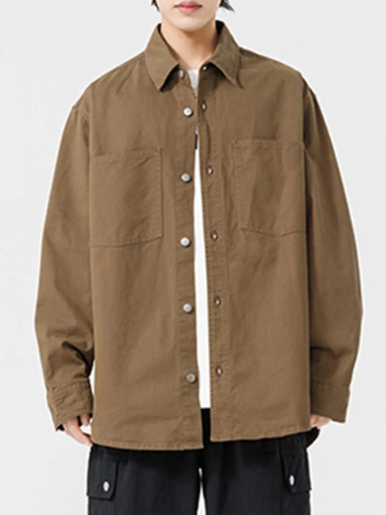 Button Up Men's Long Sleeve Shirt