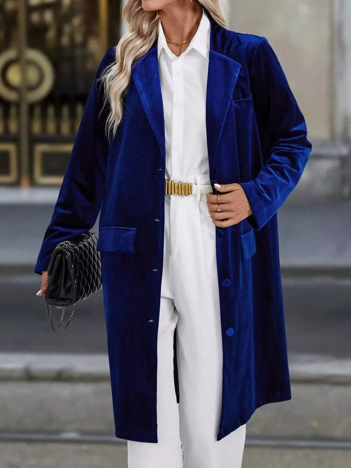 Long Sleeve Longline Coat