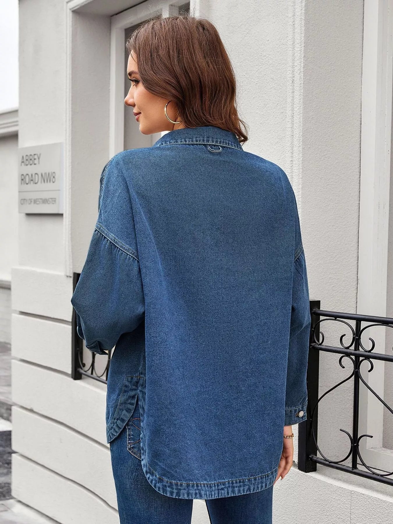 Vintage Button-Down Denim Jacket