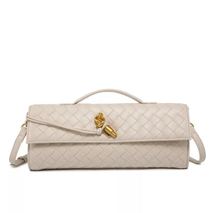 Woven Leather Wristlet