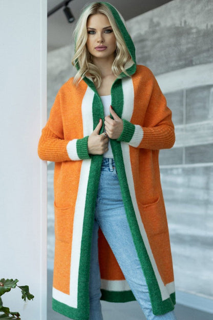 Long Sleeve Hooded Cardigan