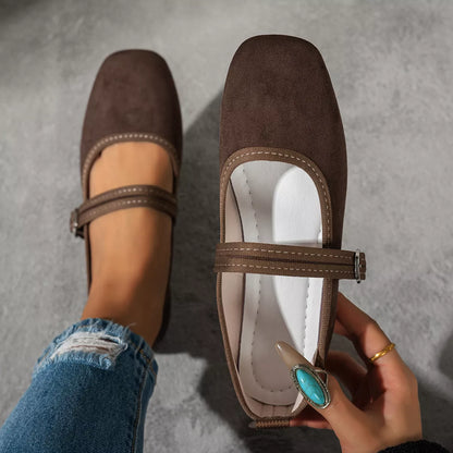 Square Toe Slip-Ons