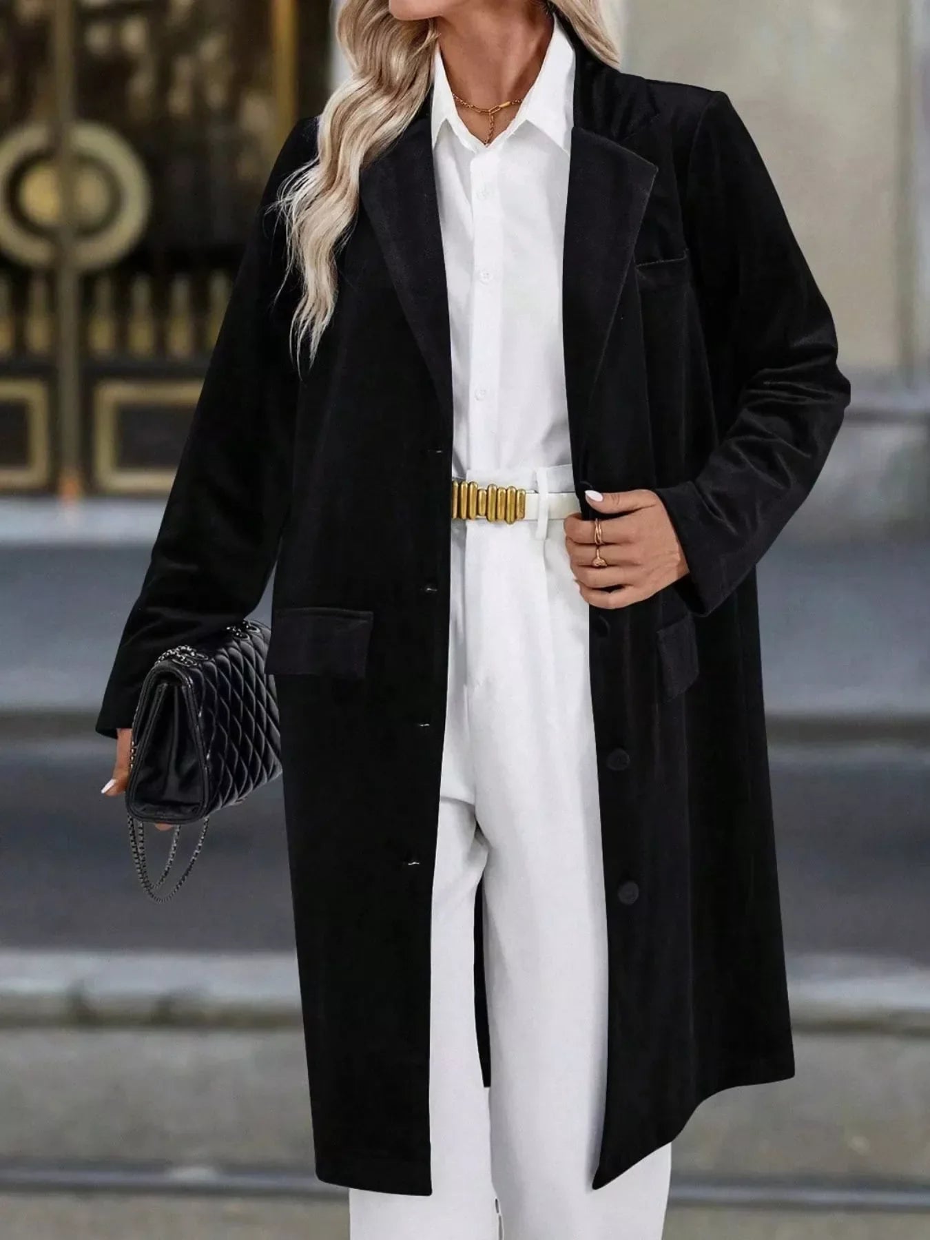 Long Sleeve Longline Coat