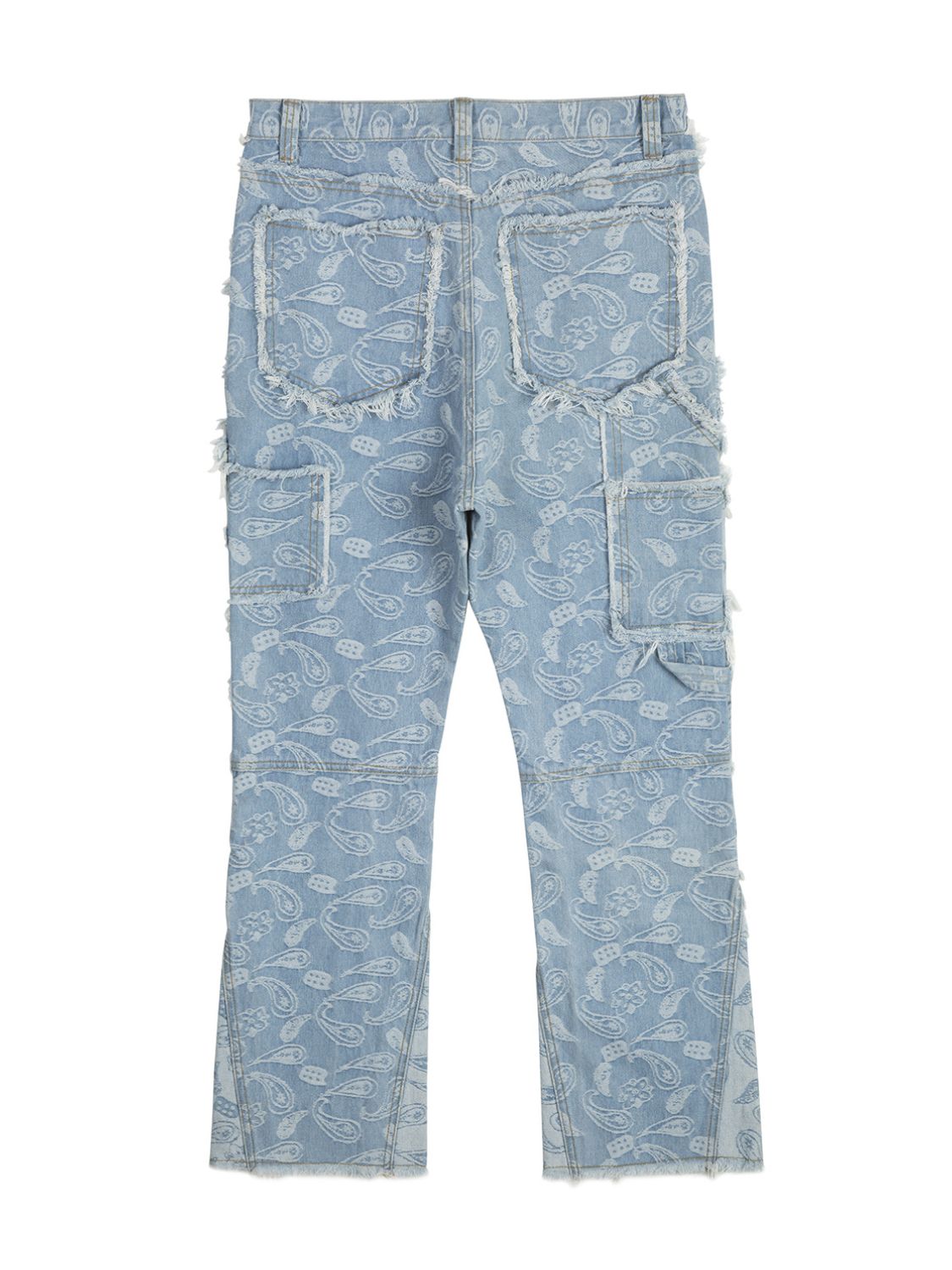 Contrast Washed Bootcut Jeans