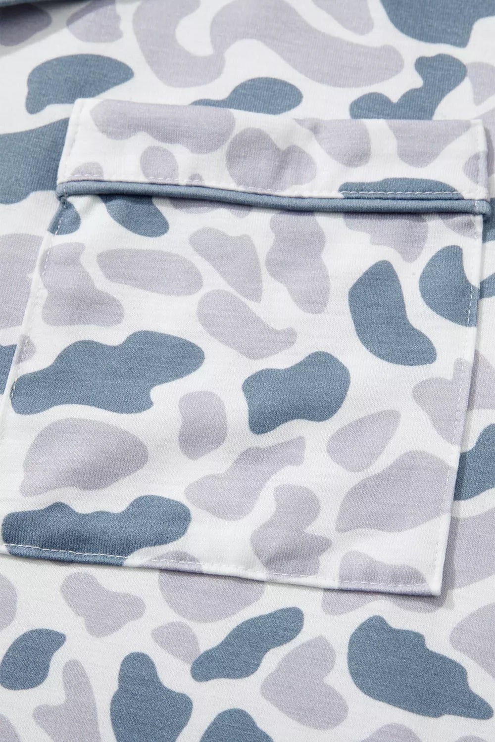 Camouflage Print Pajama Set