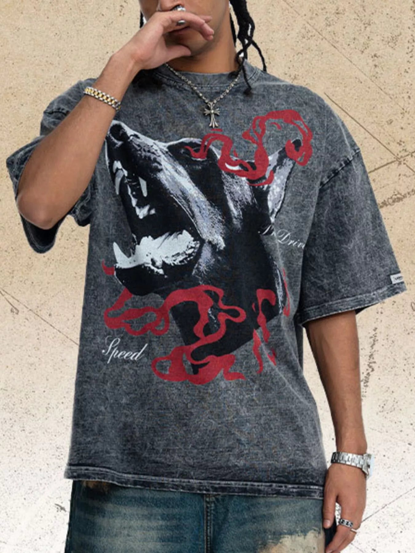Men's Vintage Wash Graphic T-Shirt
