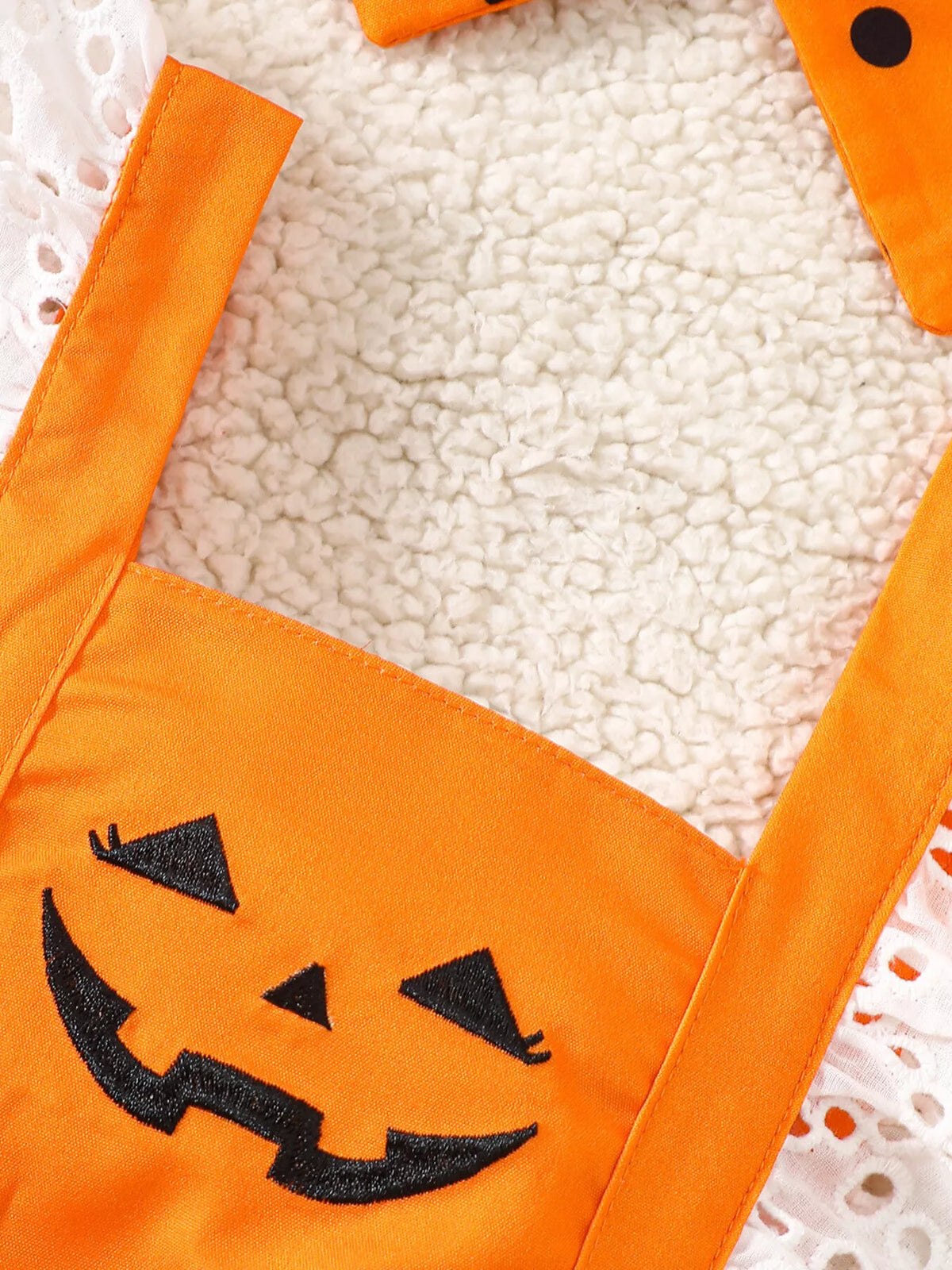 Children Halloween Pumpkin Bodysuit and Headband Set