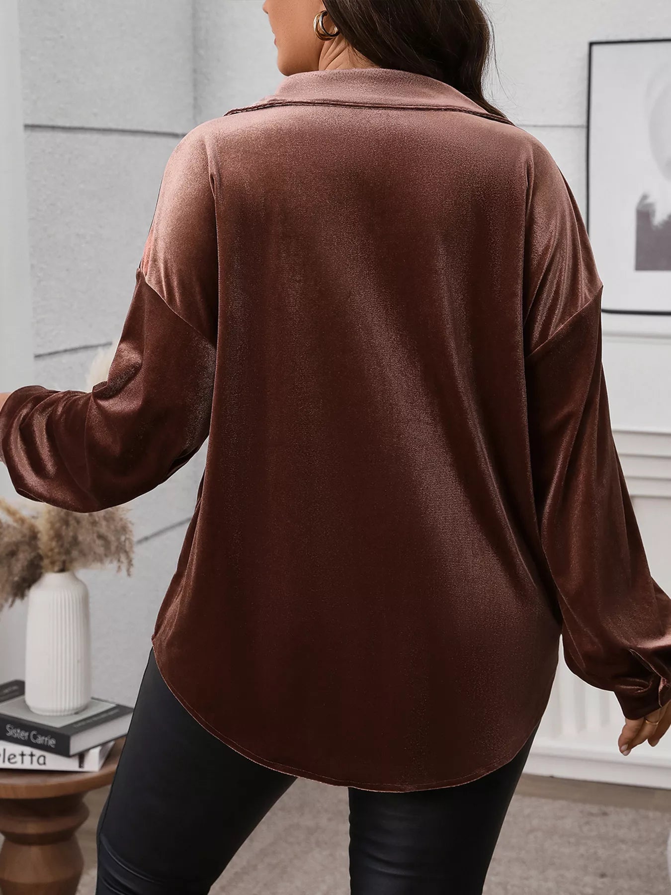 Plus Size Button-Down Shirt