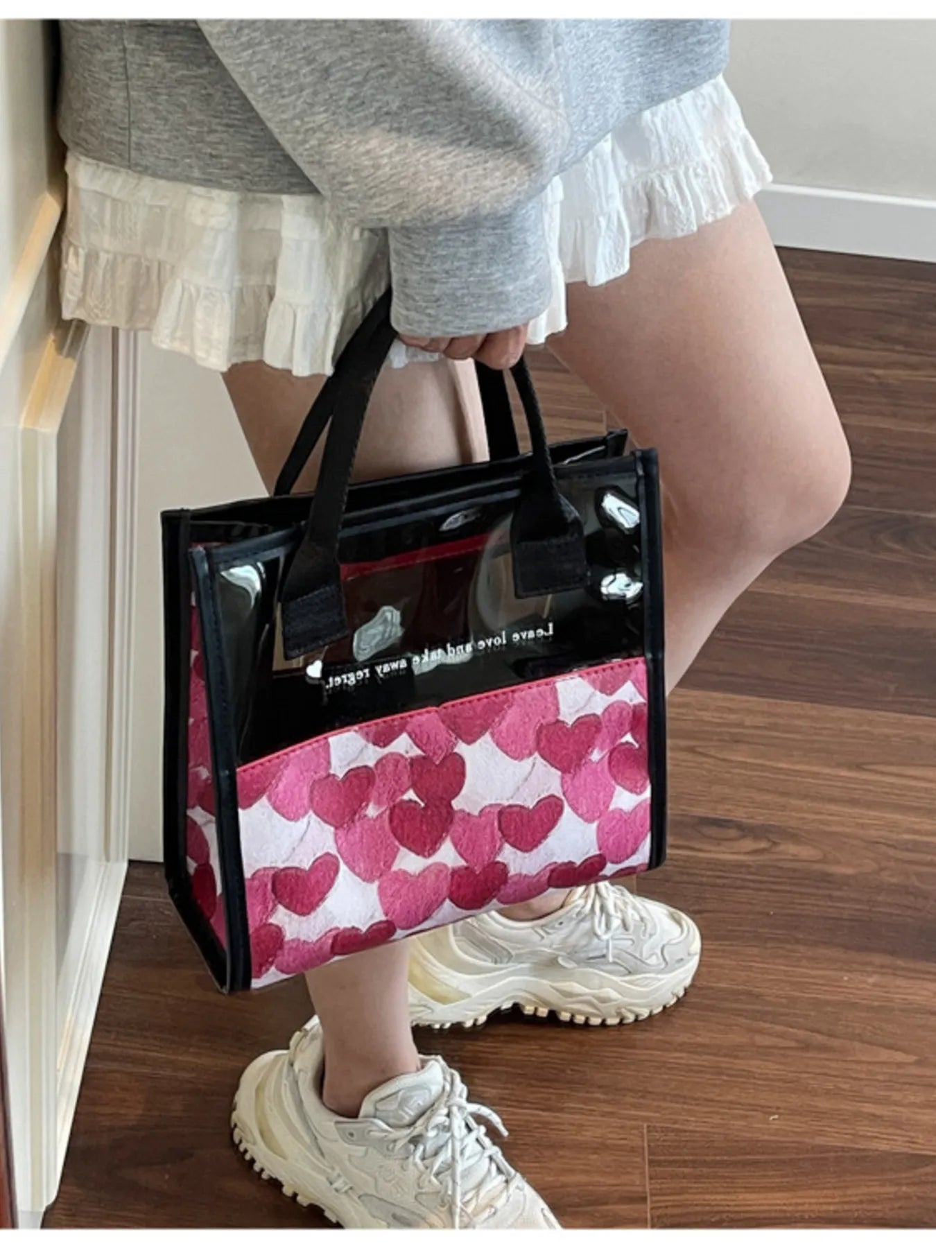 Heart Print Fashion Handbag