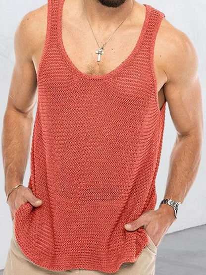 Men's Plus Size Knit Tank