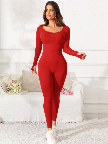 Long Sleeve Active Jumpsuit