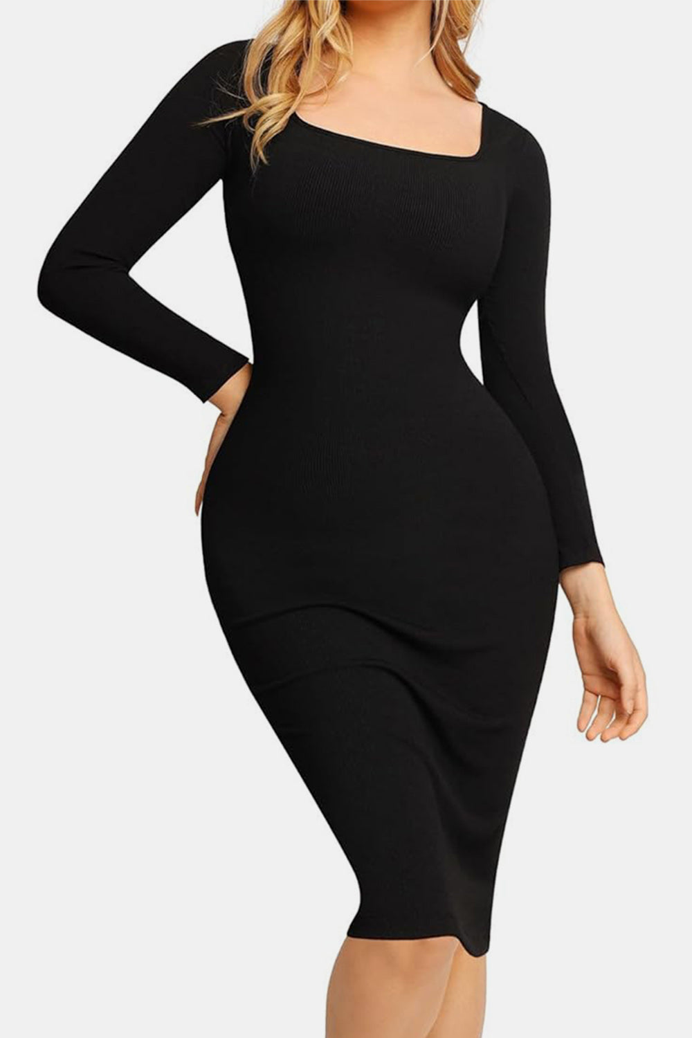 Full Size Built-In Shapewear Dress - MONLANE