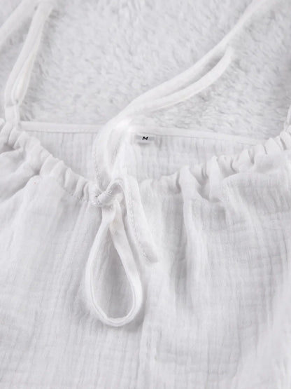 Tie Front Cami and Shorts Lounge Set