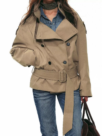 Belted trench jacket, view 8