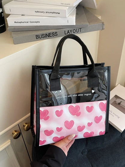 Heart Print Fashion Handbag