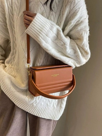 Box-Shaped Crossbody Bag