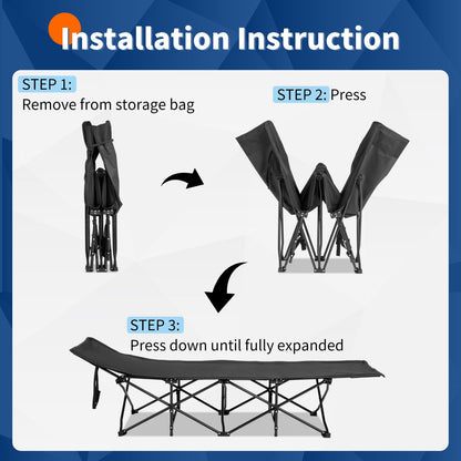 Portable Folding Camping Cot Bed