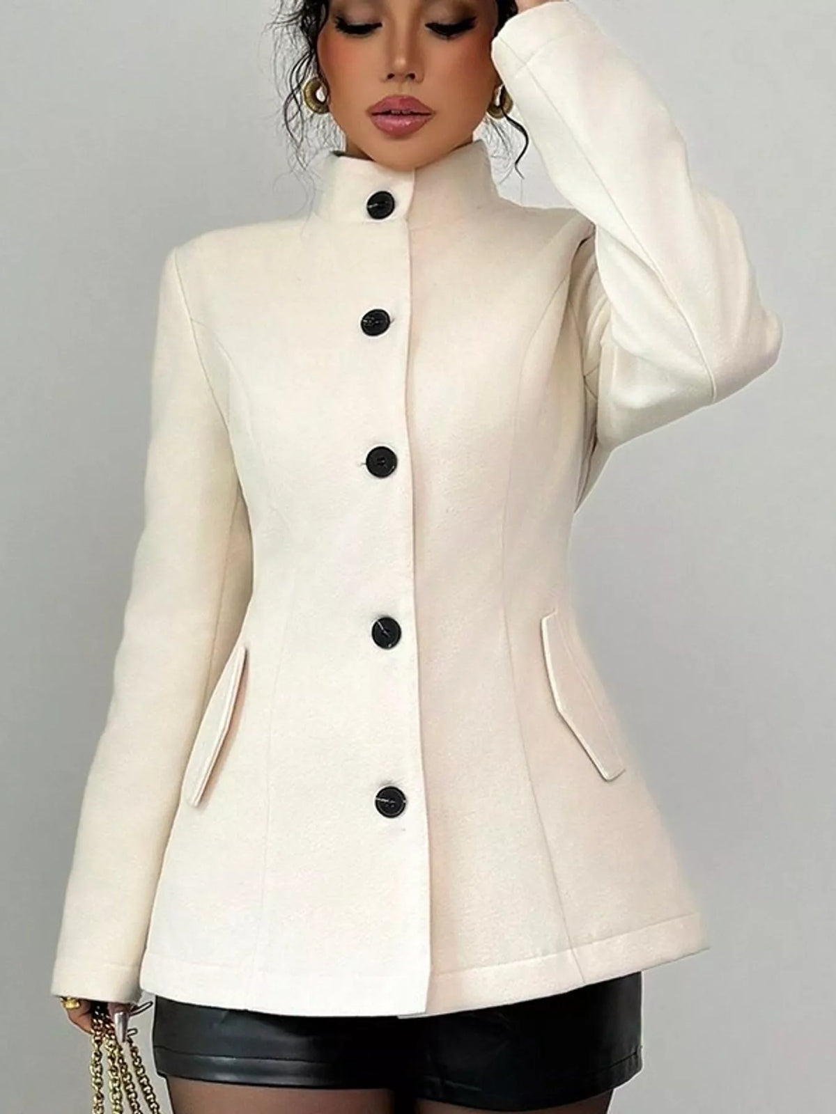 Stand-collar work jacket, view 6