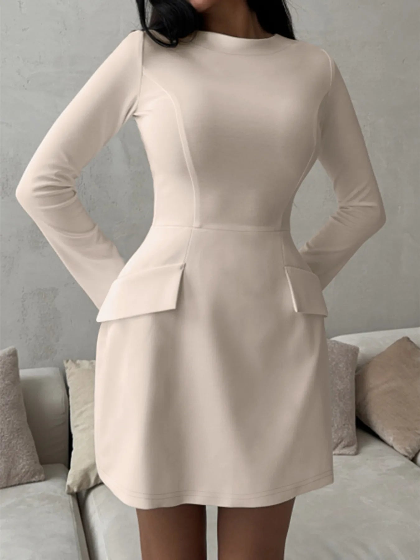 Bodycon Mini Dress with Pockets