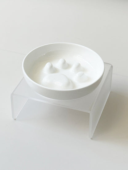 Elevated Slow Feeder Pet Bowls