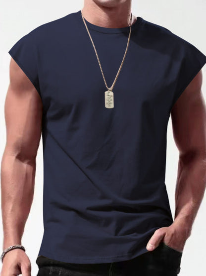 Full Size Men's Cap Sleeve Tank