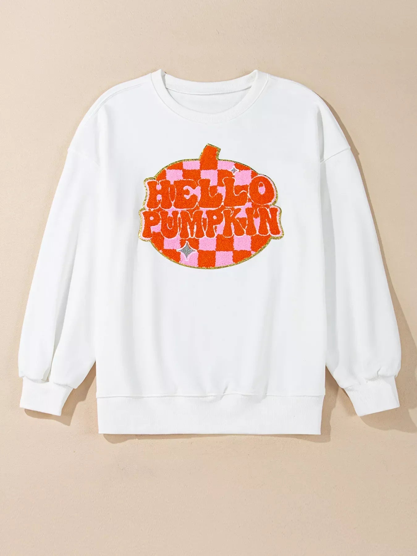 Halloween Pumpkin Patched Sweatshirt