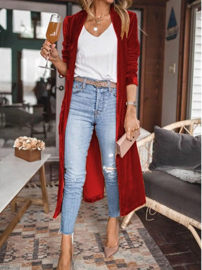 Long Sleeve Longline Cardigan