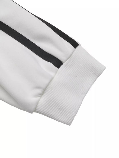 Side Striped Round Neck Sweatshirt