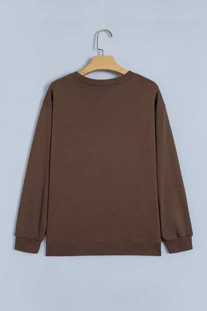 Polka dot slogan sweatshirt, view 5
