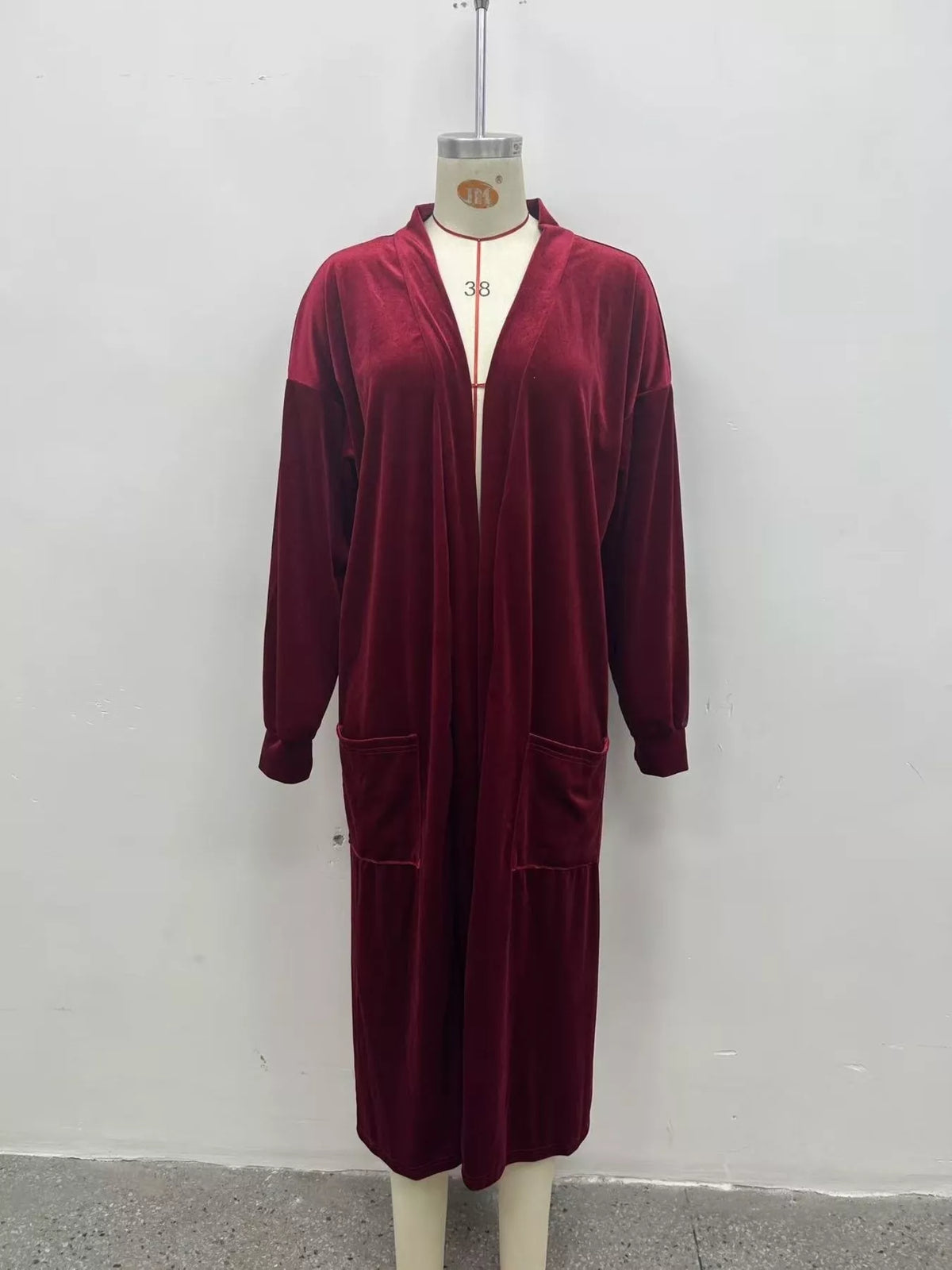 Long velvet cardigan, view 11